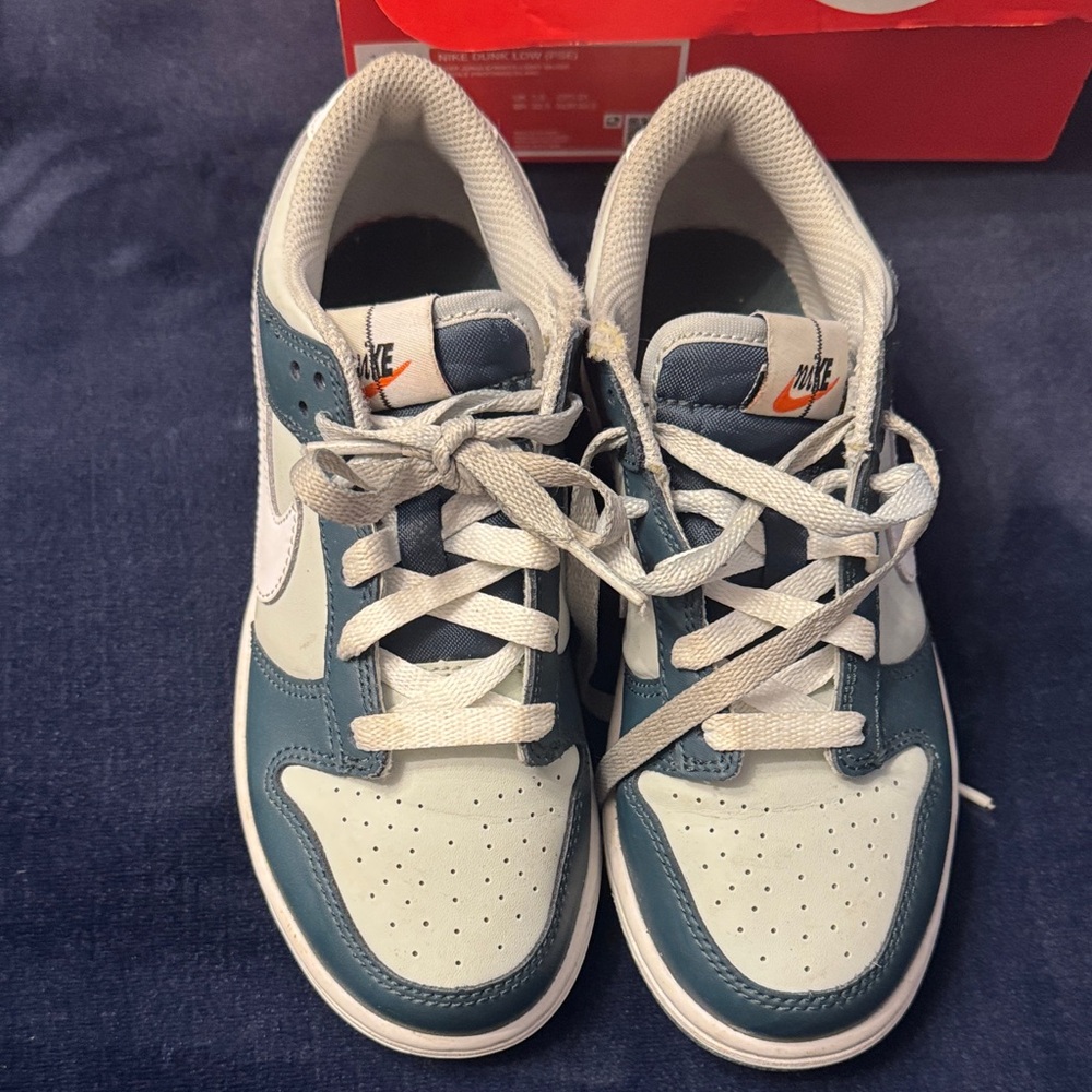 Nike Kids' Teal and White Sneakers